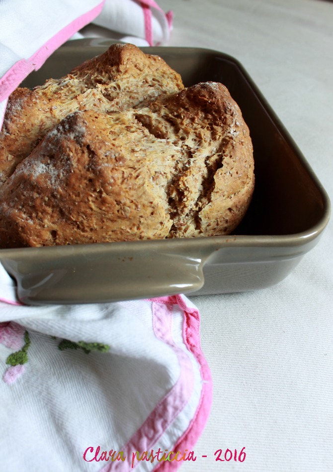 Soda Bread con farina integrale di farro e olio extra vergine di oliva